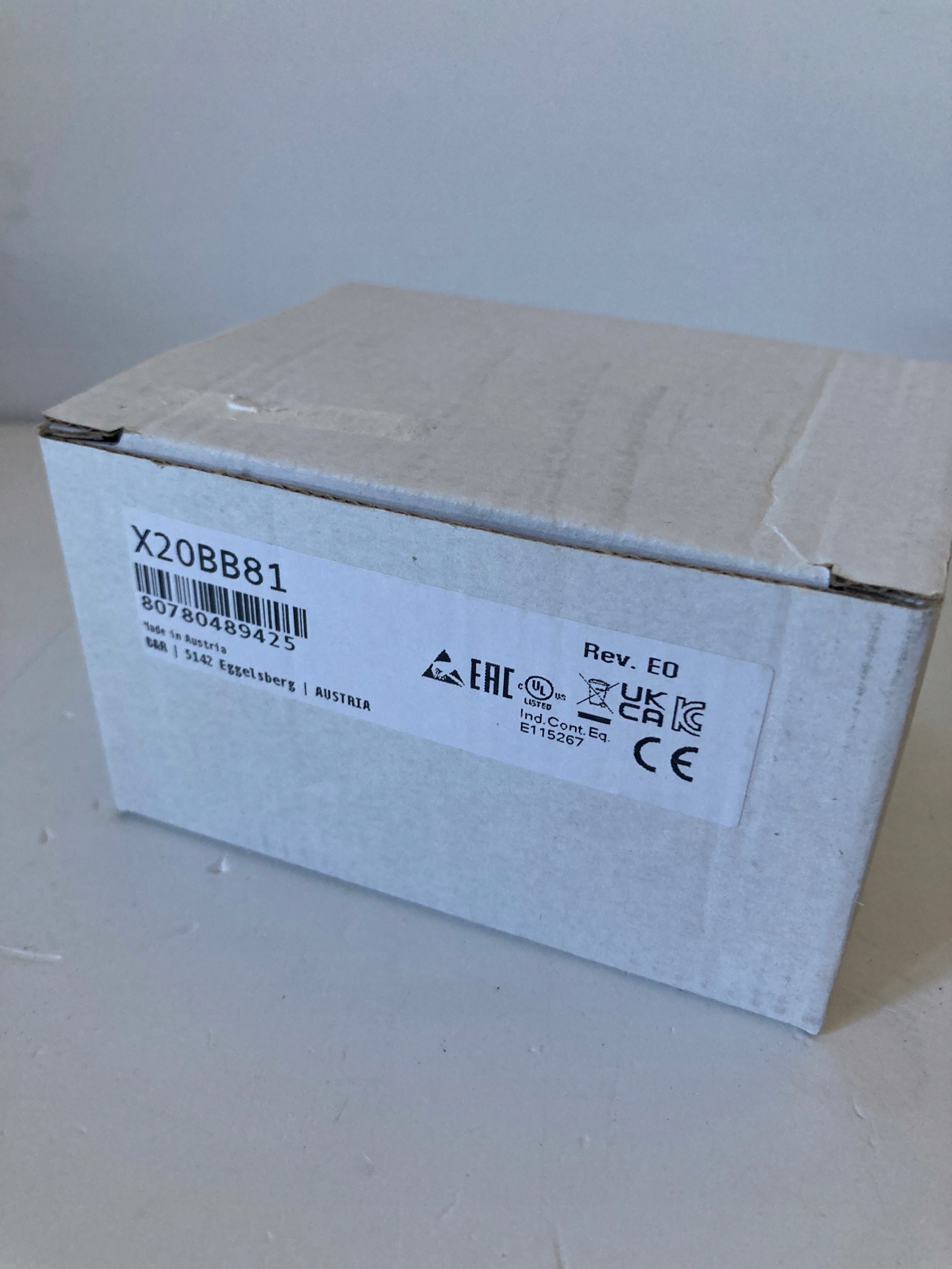 X20BB81 B&R, Accessori generali